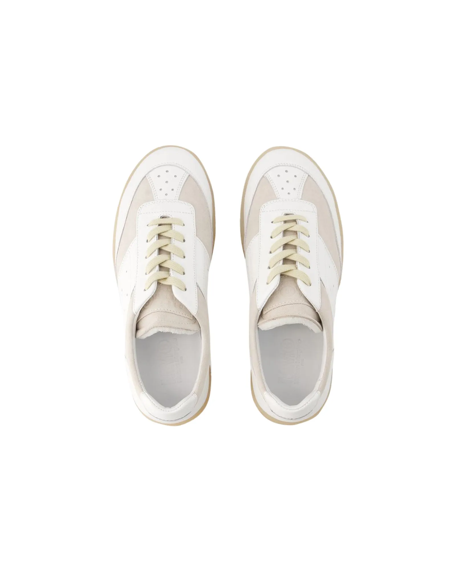 6 Court Sneakers - MM6 Maison Margiela - Leather - White