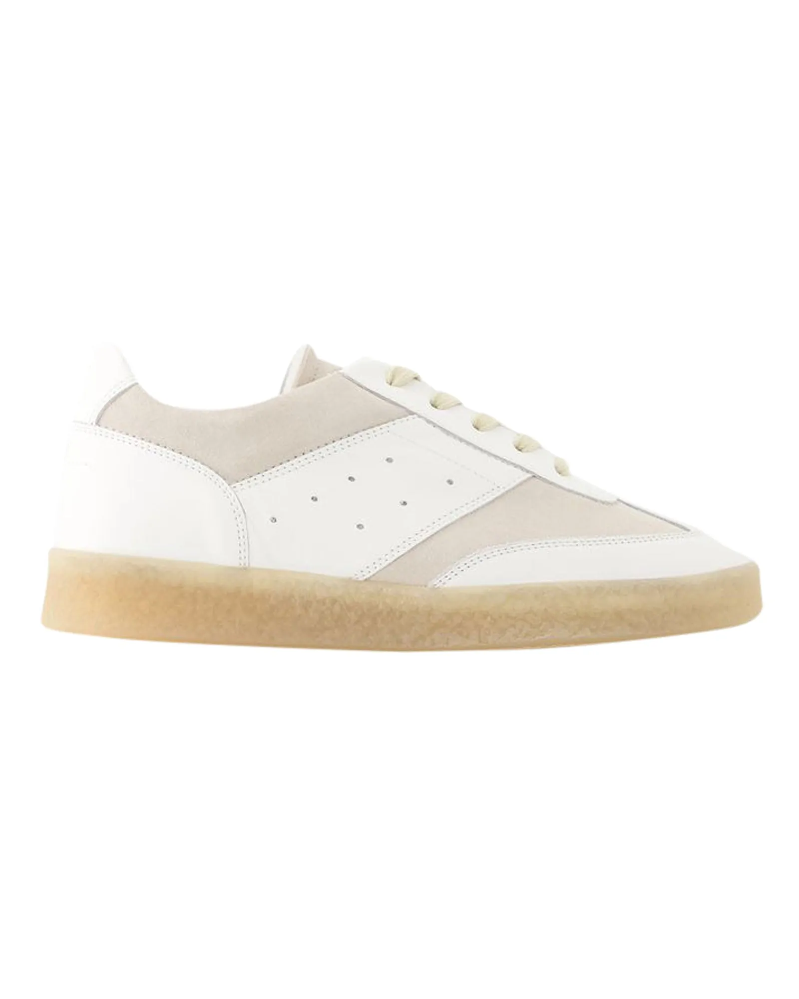 6 Court Sneakers - MM6 Maison Margiela - Leather - White