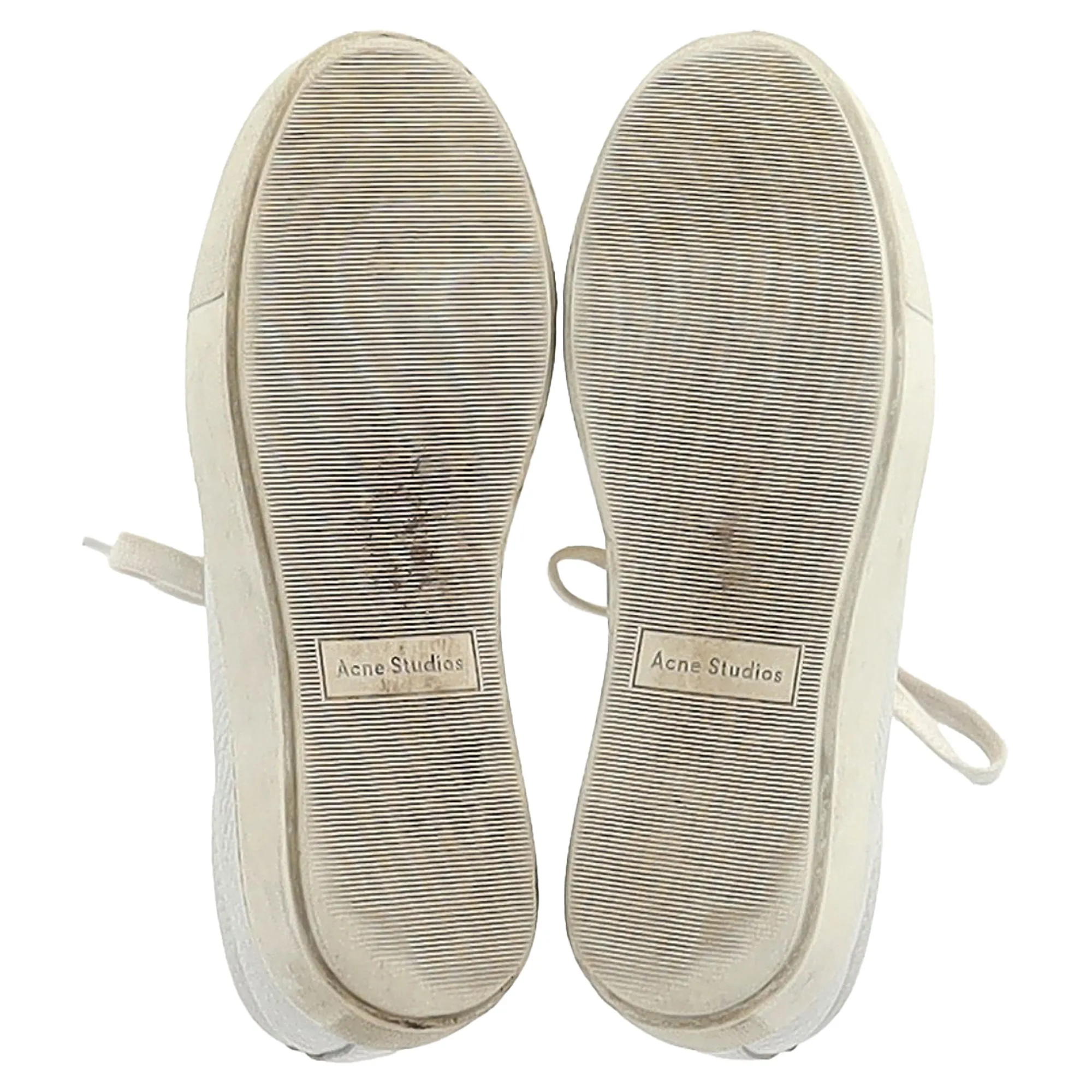 Acne Studios Adriana Low-Top Sneakers in White Leather