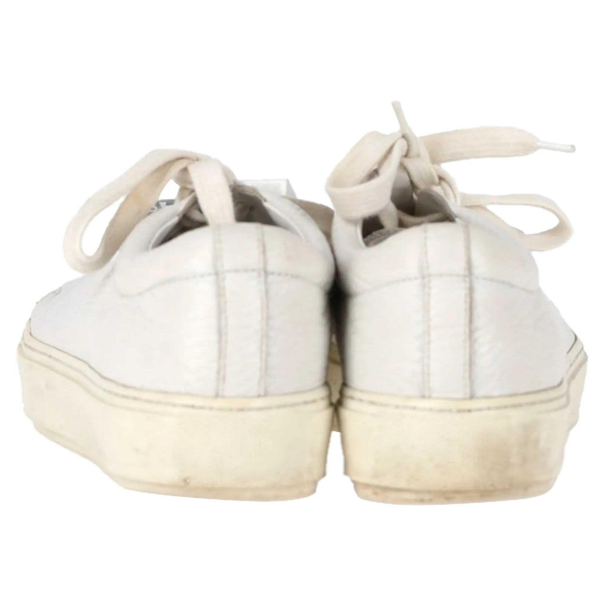 Acne Studios Adriana Low-Top Sneakers in White Leather