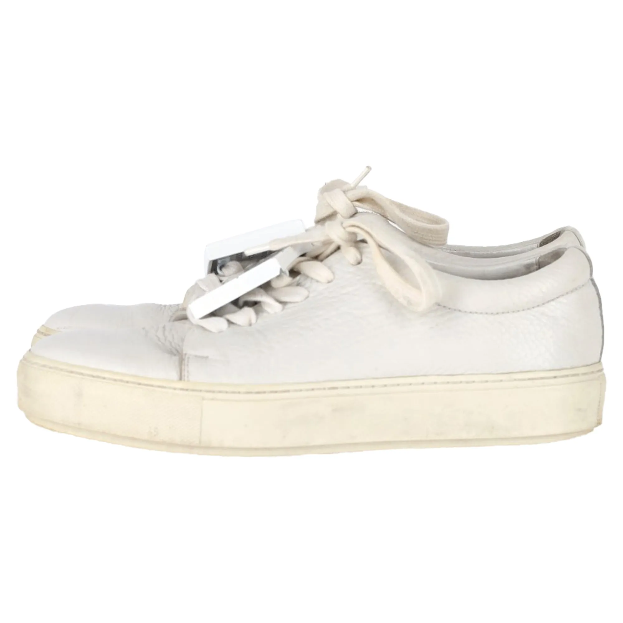 Acne Studios Adriana Low-Top Sneakers in White Leather