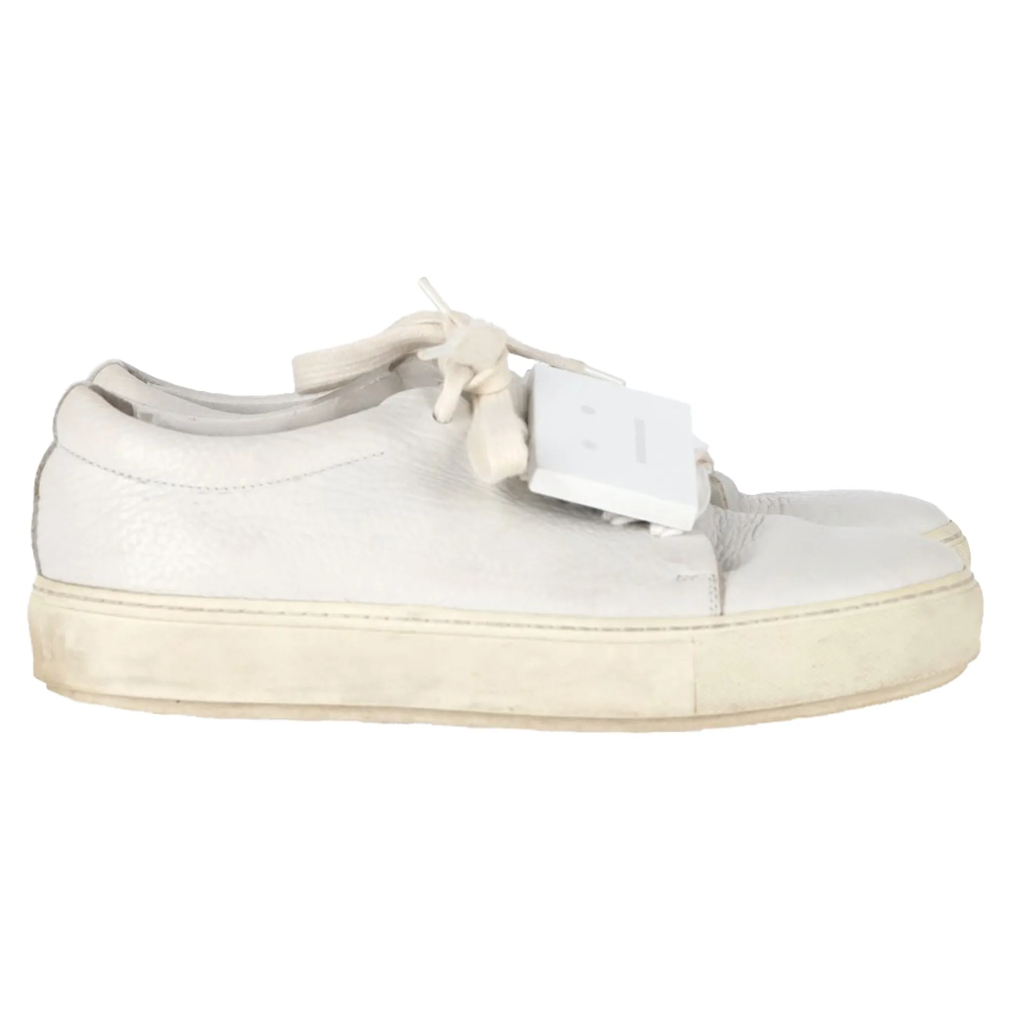 Acne Studios Adriana Low-Top Sneakers in White Leather