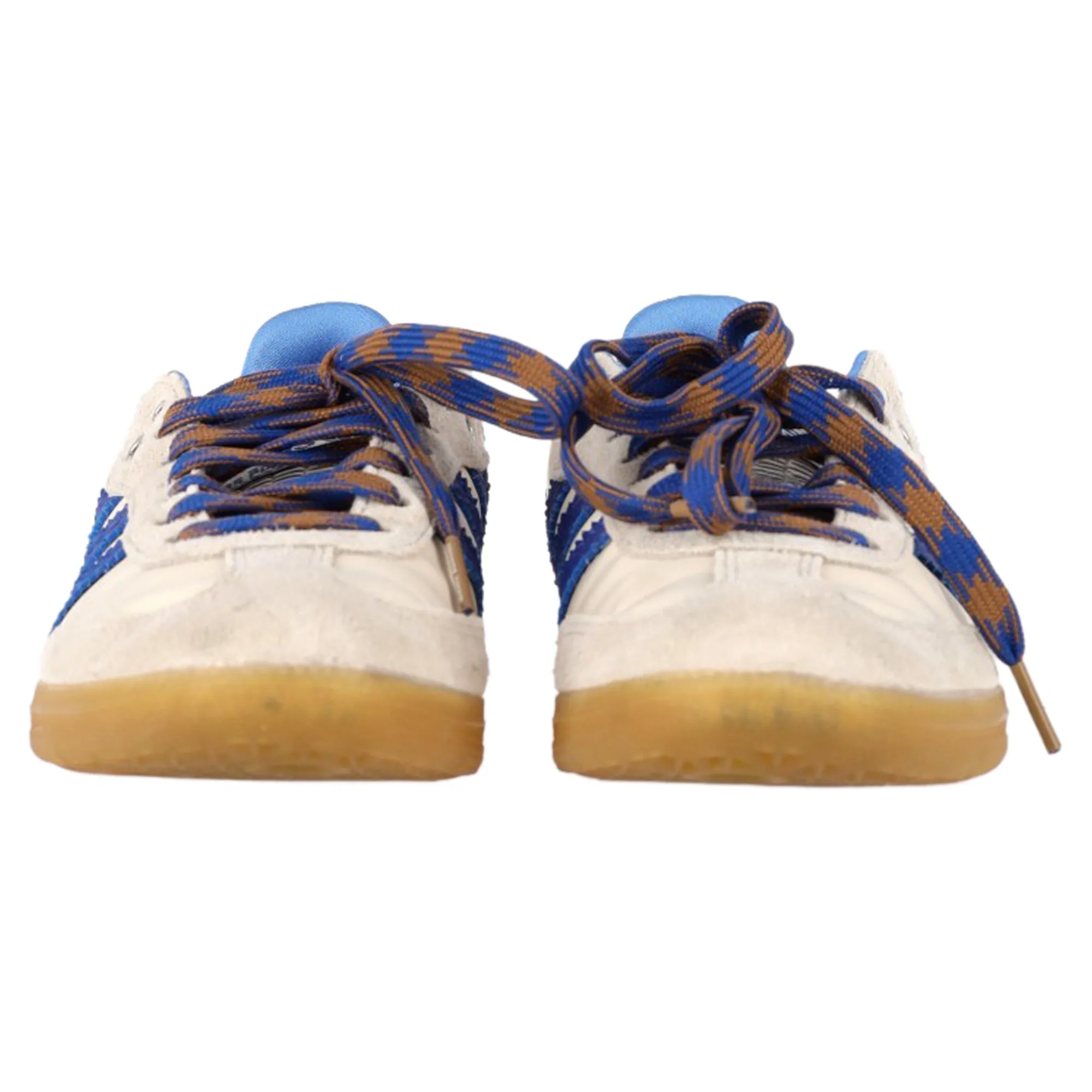 Adidas X Wales Bonner Samba Sneakers in Cream Nylon and Suede
