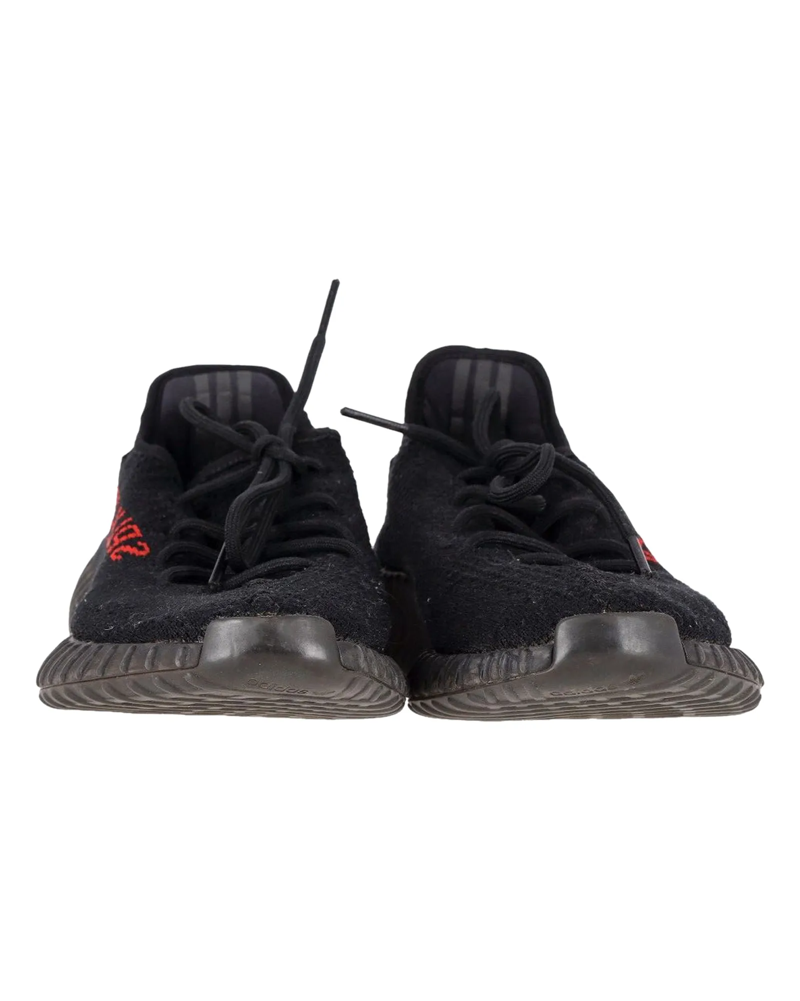 Adidas x Yeezy Boost 350 V2 Low Top Sneakers in Black Cotton