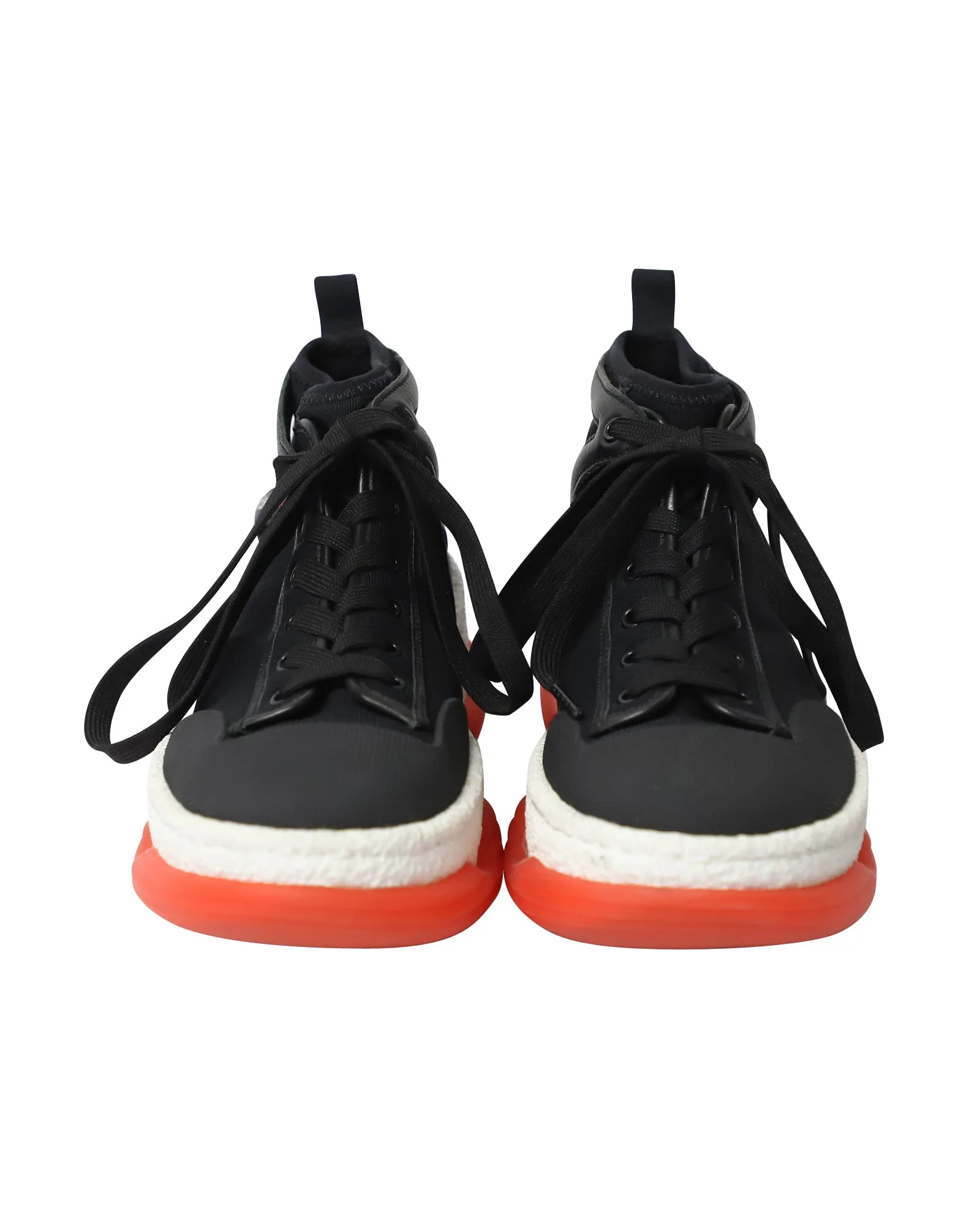 Alexander Wang Chunky Mesh Trainers in Black Cotton