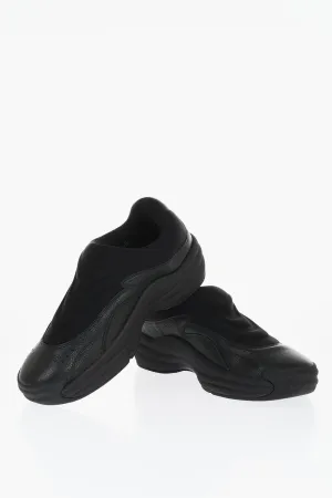 Alexander Wang Hammered Leather Slip-On Sneakers
