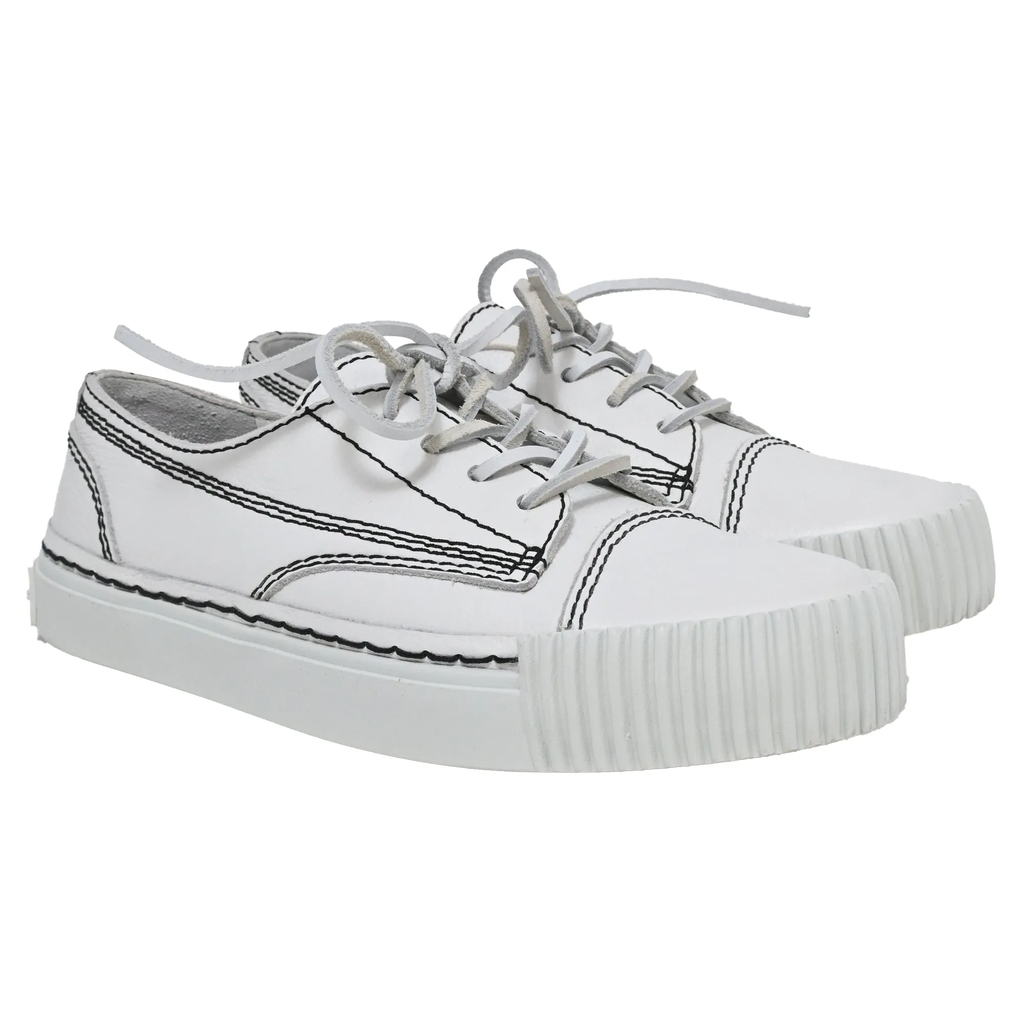 Alexander Wang Perry Low-top Trainers In White Leather