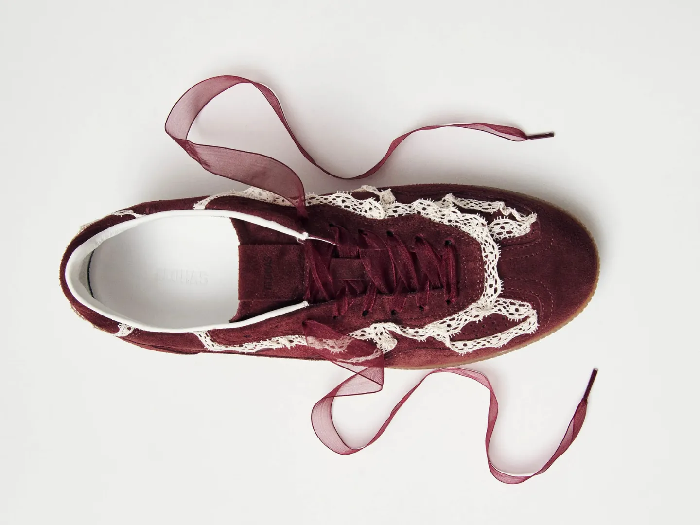 Alohas: TB.490 Crochet Burgundy Leather Sneakers