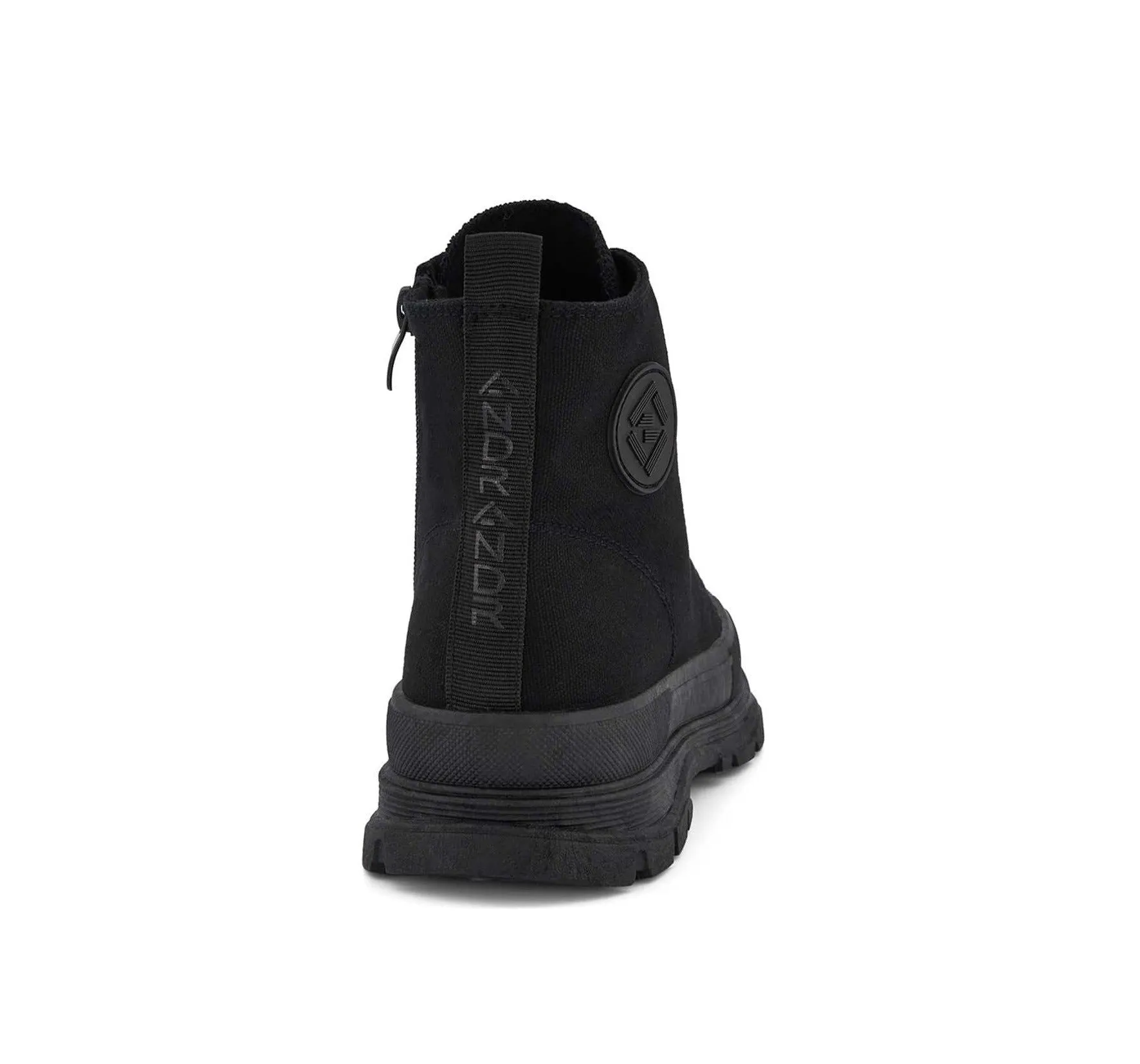 Andrea Canvas Sneaker Booties With Side Zipper