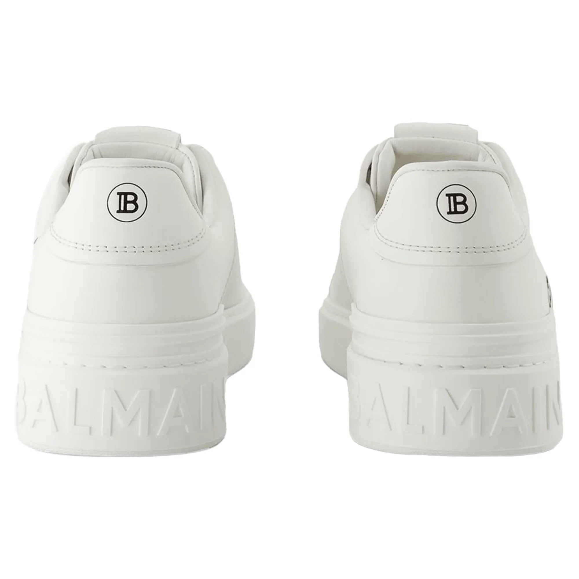 B-Court Sneakers - Balmain - Leather - White