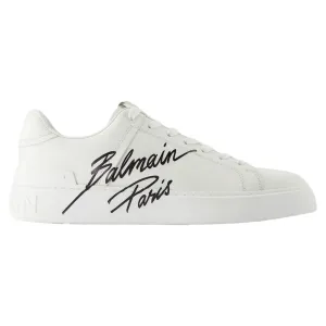 B-Court Sneakers - Balmain - Leather - White