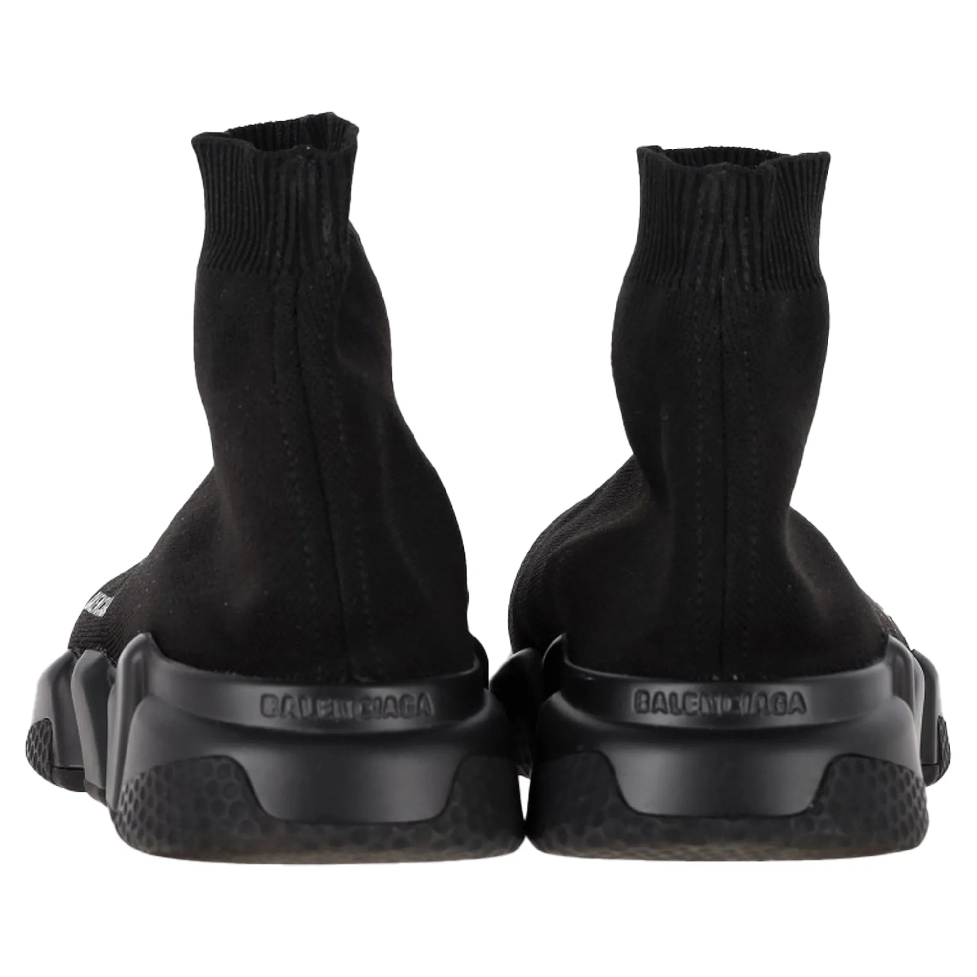 Balenciaga Speed Trainer Sneakers in Black Polyester