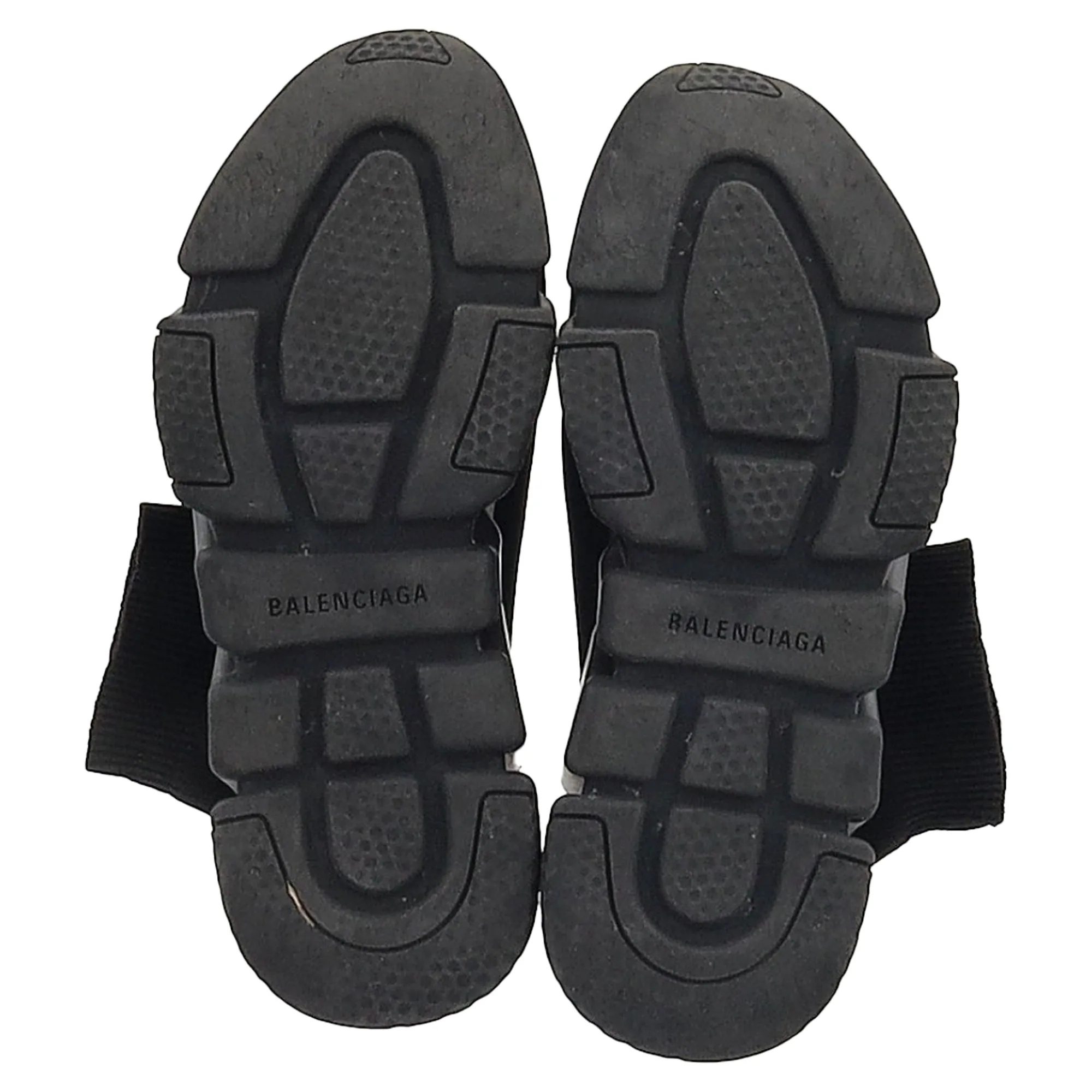 Balenciaga Speed Trainer Sneakers in Black Polyester
