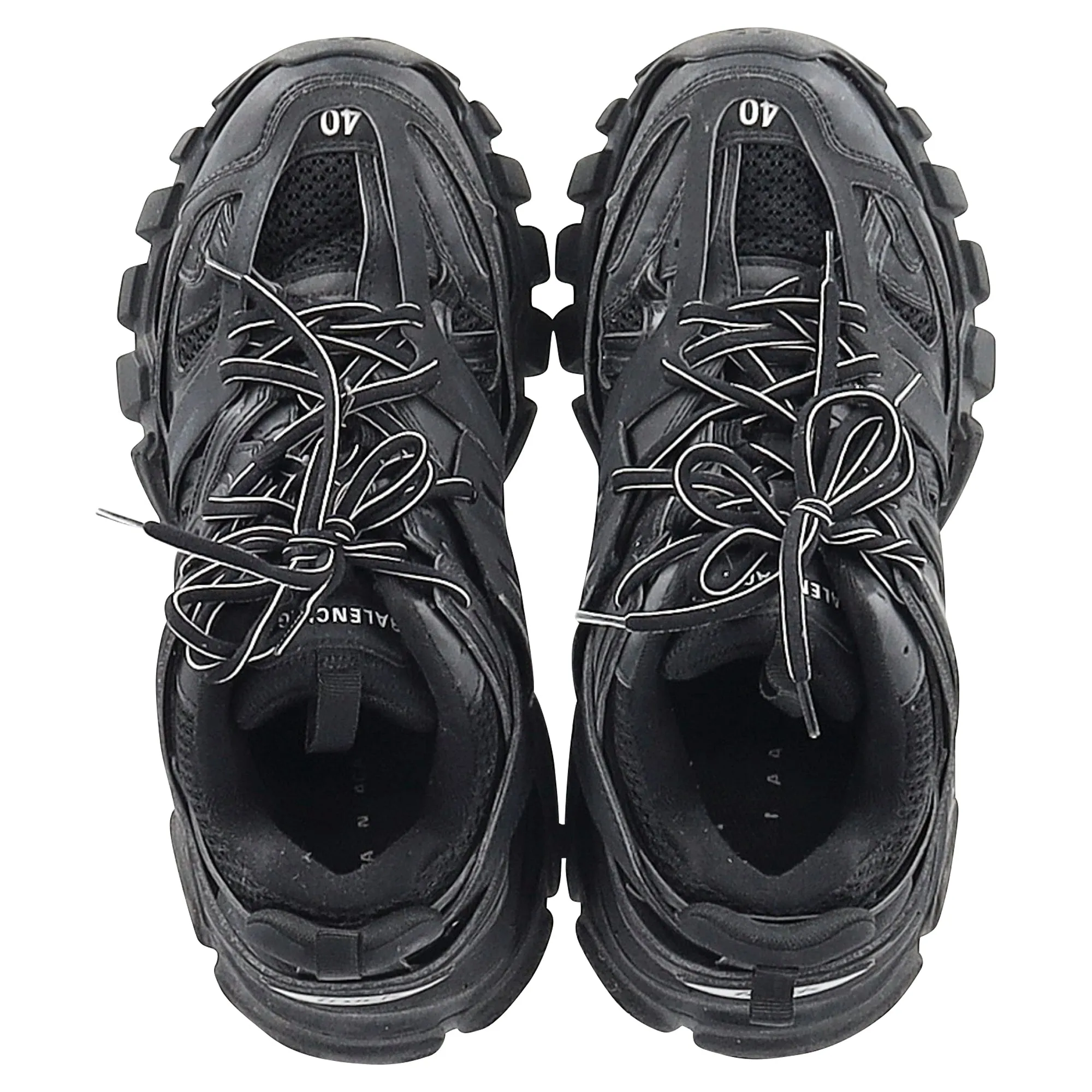 Balenciaga Track Sneakers in Black Polyurethane