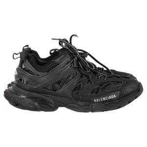 Balenciaga Track Sneakers in Black Polyurethane