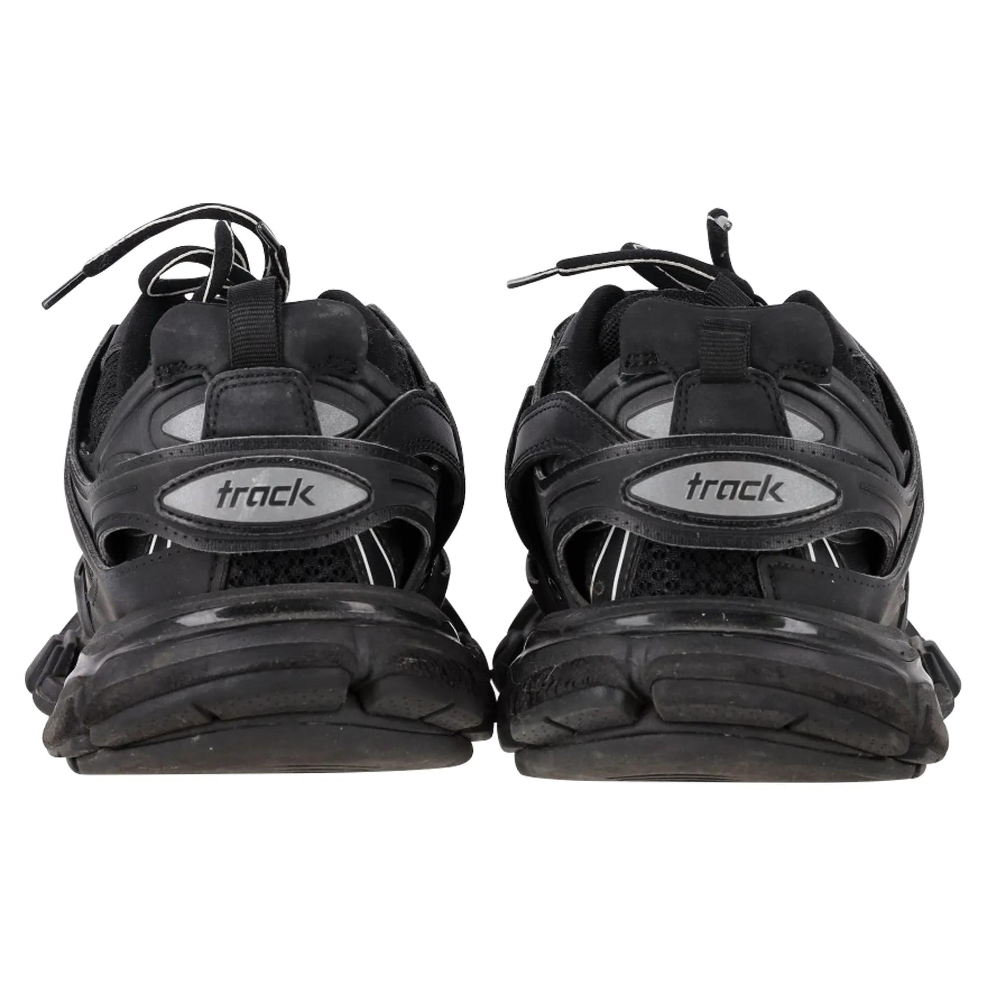 Balenciaga Track Sneakers in Black Polyurethane