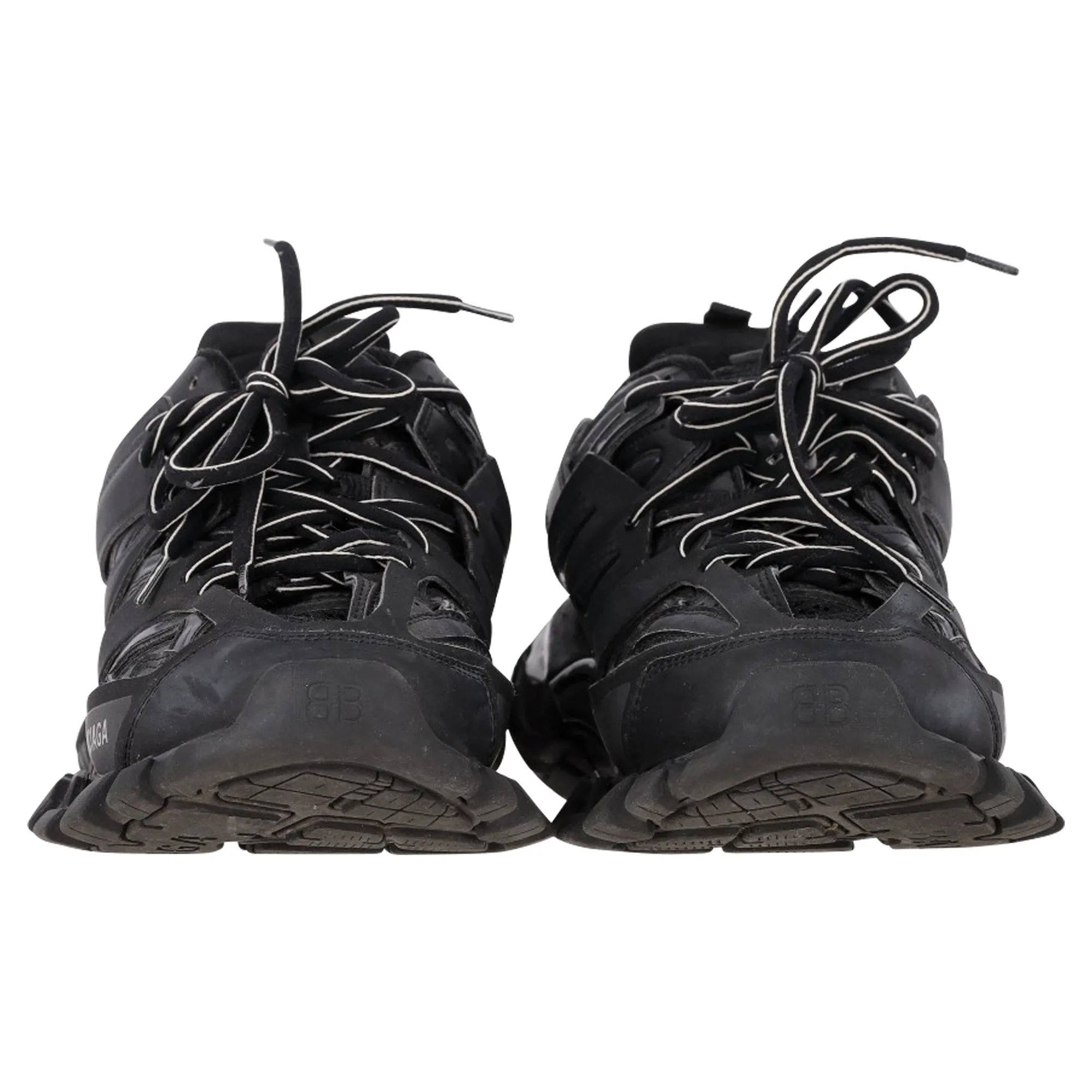 Balenciaga Track Sneakers in Black Polyurethane