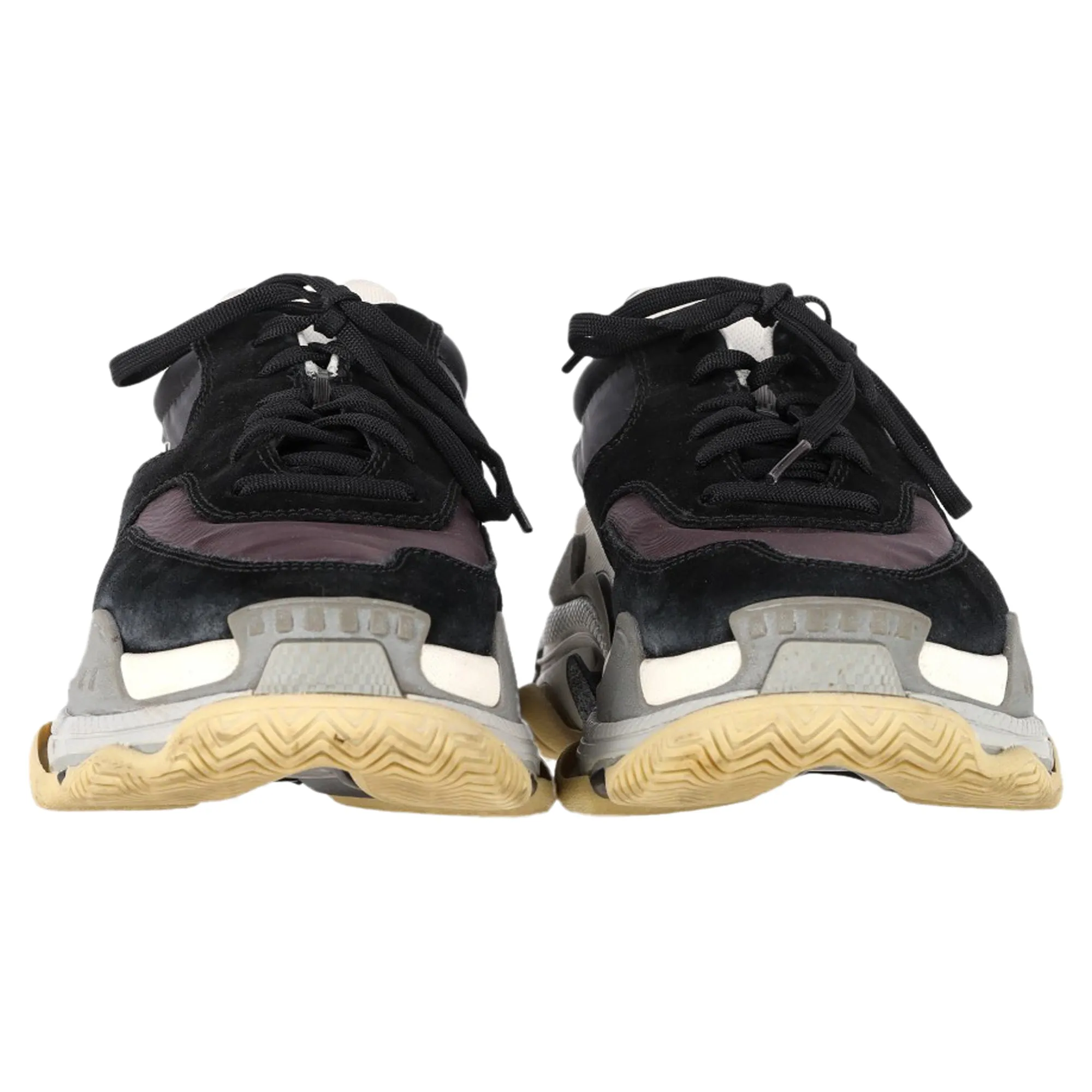 Balenciaga Triple S Sneakers in Black Suede