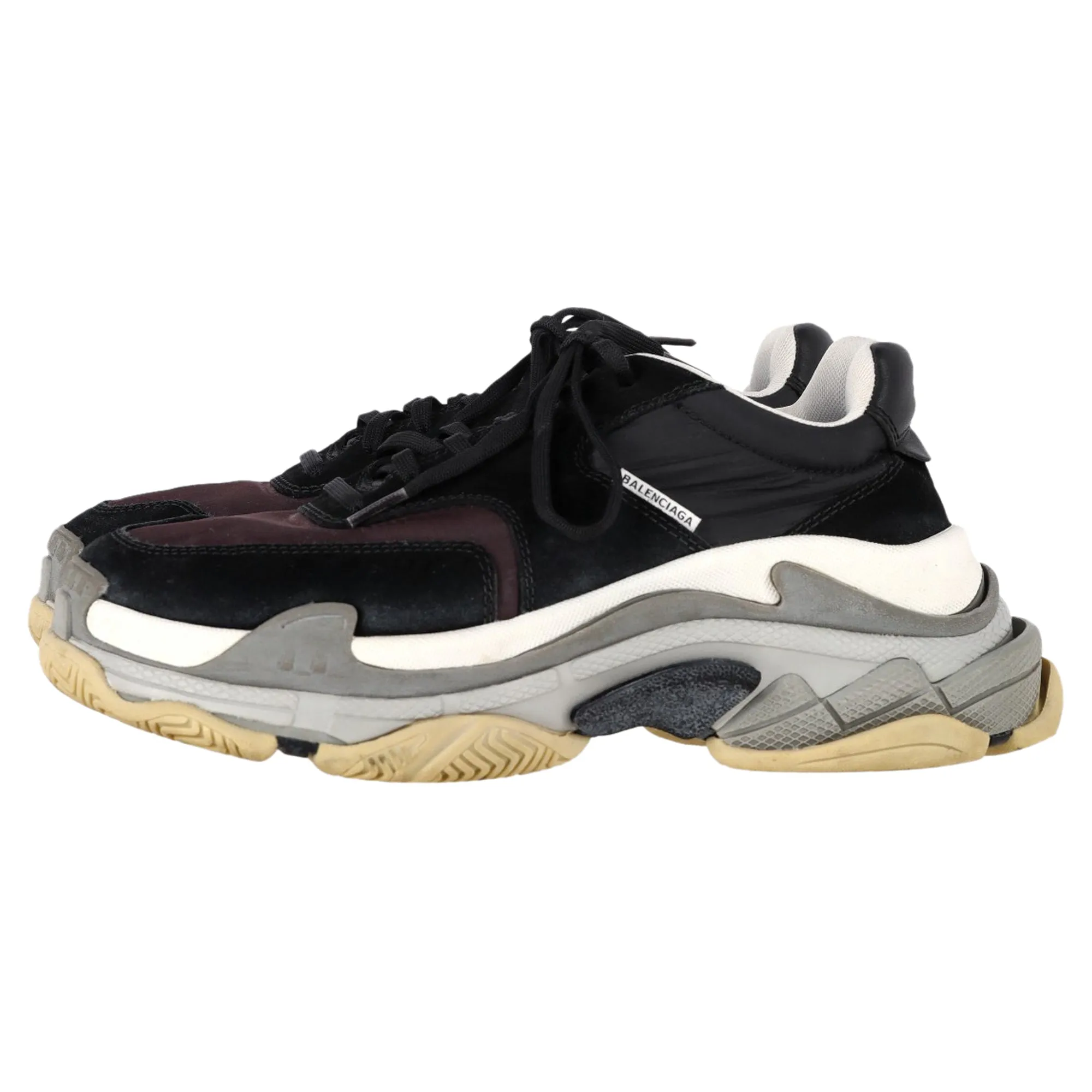 Balenciaga Triple S Sneakers in Black Suede