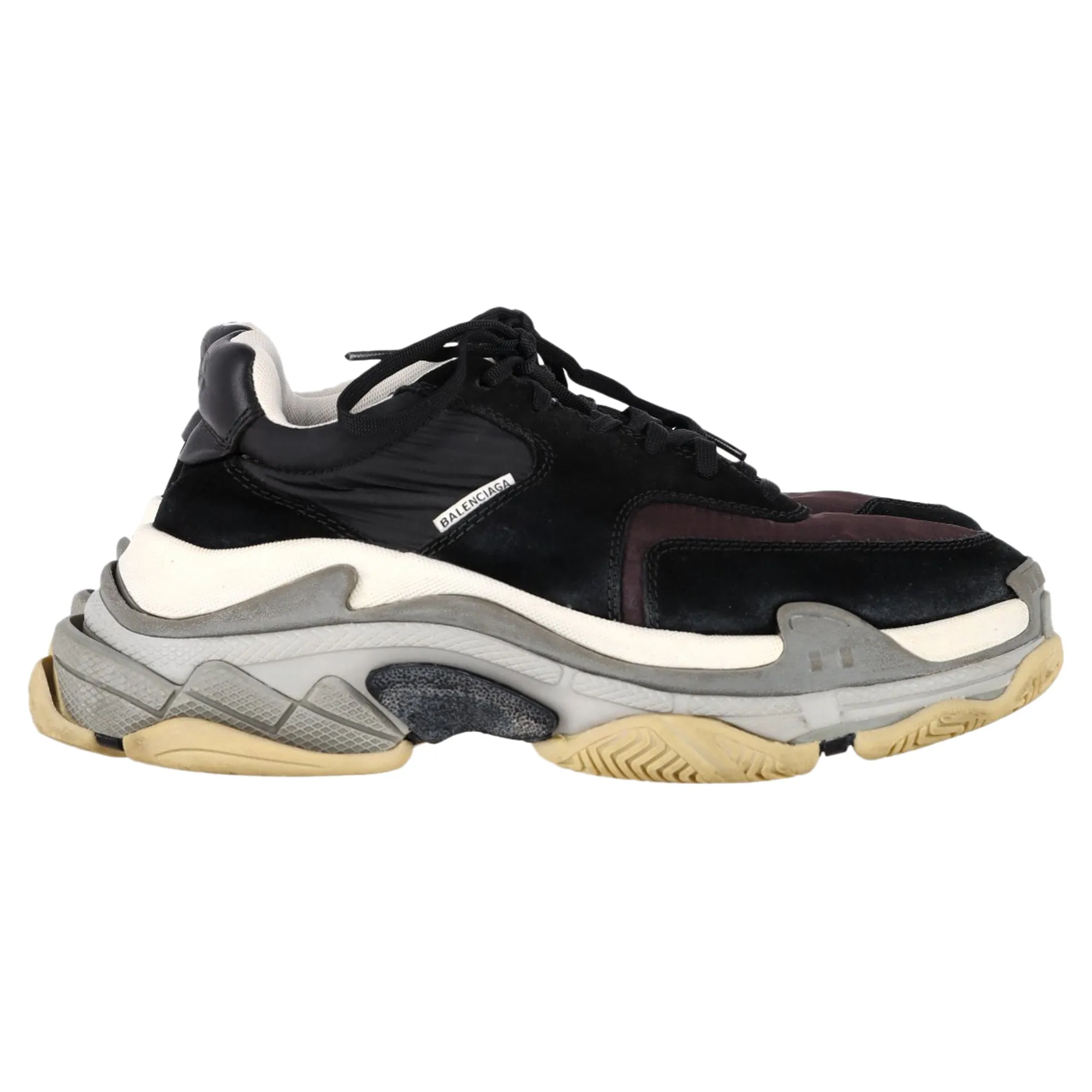 Balenciaga Triple S Sneakers in Black Suede