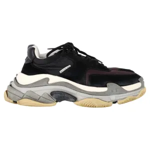 Balenciaga Triple S Sneakers in Black Suede