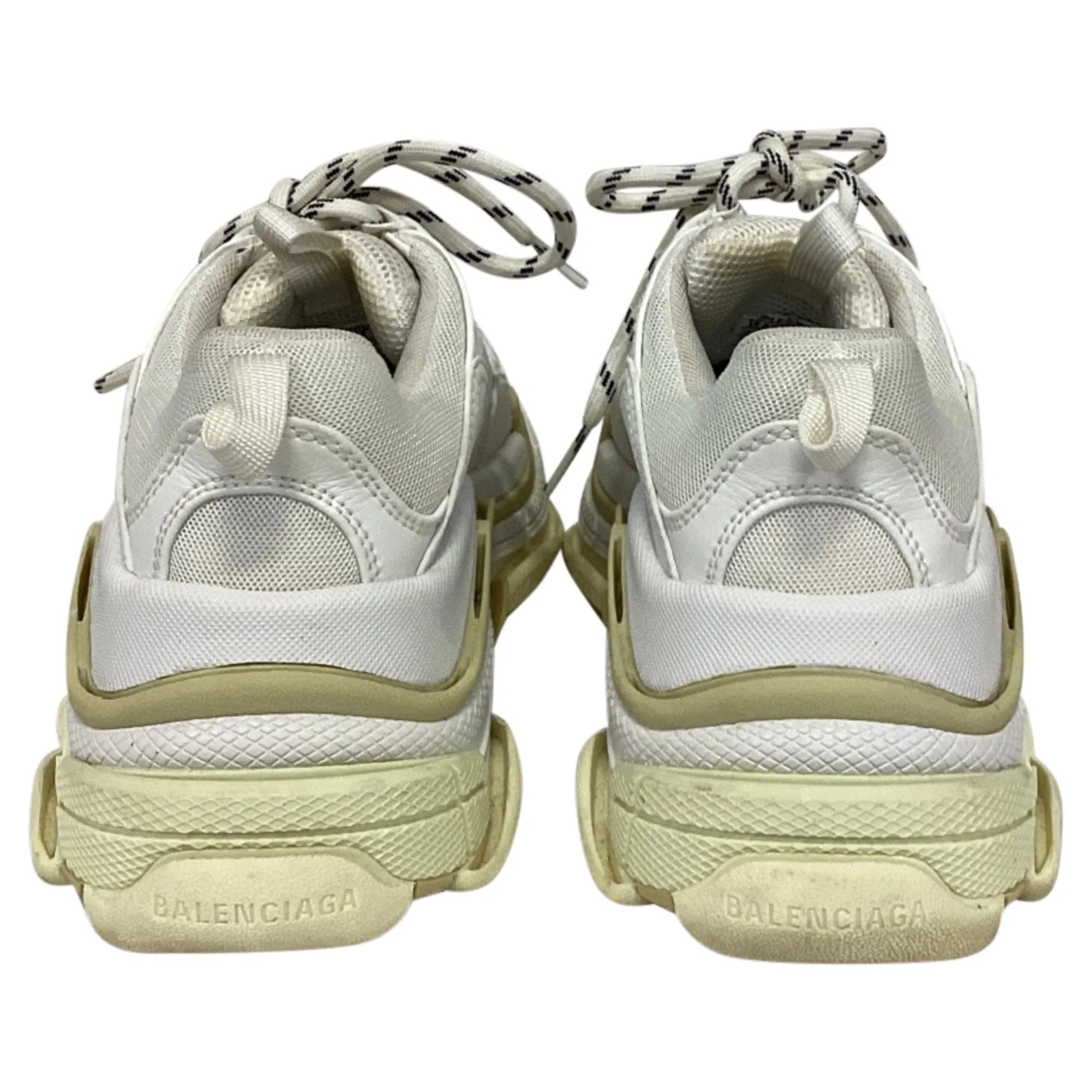 Balenciaga Triple S Sneakers in White Polyester