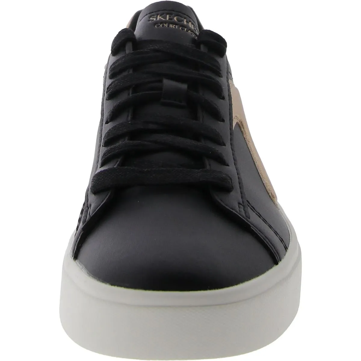 BEAMING GLORY Womens Faux Leather Round toe Casual And Fashion Sneakers