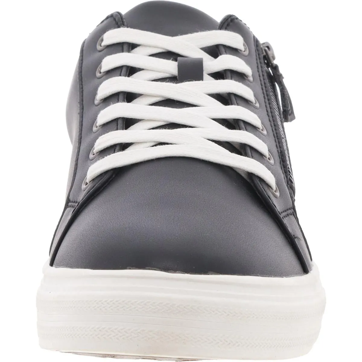Berkeley Womens Zipper Faux Leather Casual And Fashion Sneakers