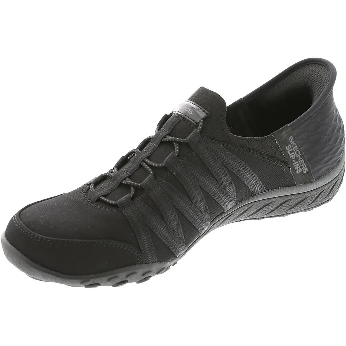 Breath Easy Womens Memory Foam Manmade Slip-On Sneakers