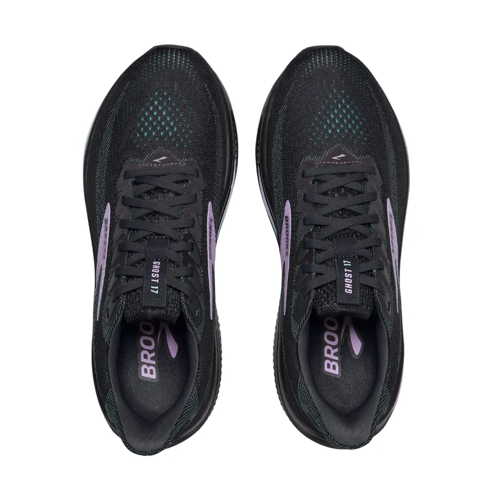Brooks Ghost 17 Grey/Clearwater/Purple Running Shoe (Women's)