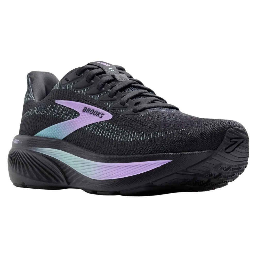Brooks Ghost 17 Grey/Clearwater/Purple Running Shoe (Women's)