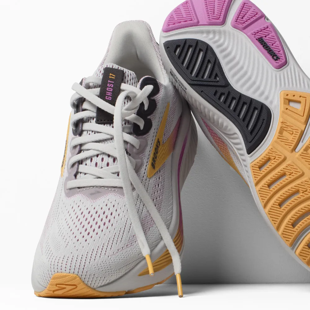 Brooks Ghost 17 Oyster/Apricot/Pink Running Shoe (Women's)