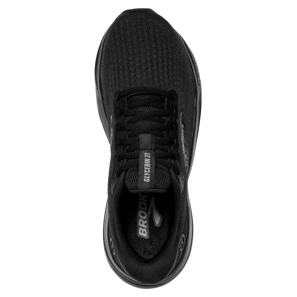 Brooks Glycerin GTS 21 Black Running Shoe (Women's)