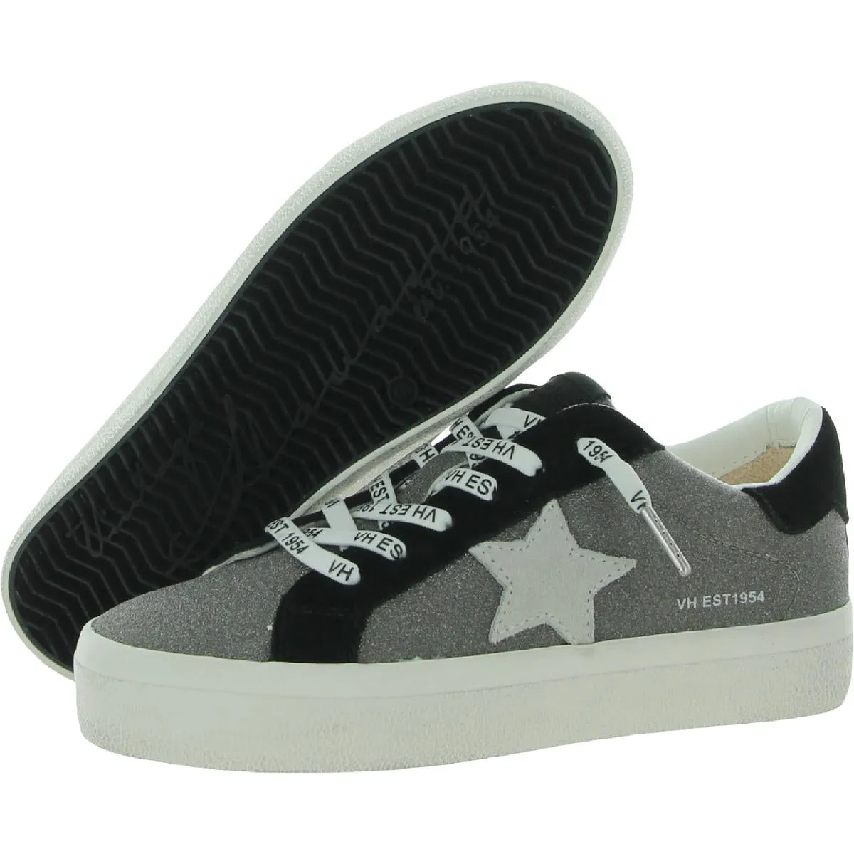 Browsers Womens Glitter Slip On Casual and Fashion Sneakers