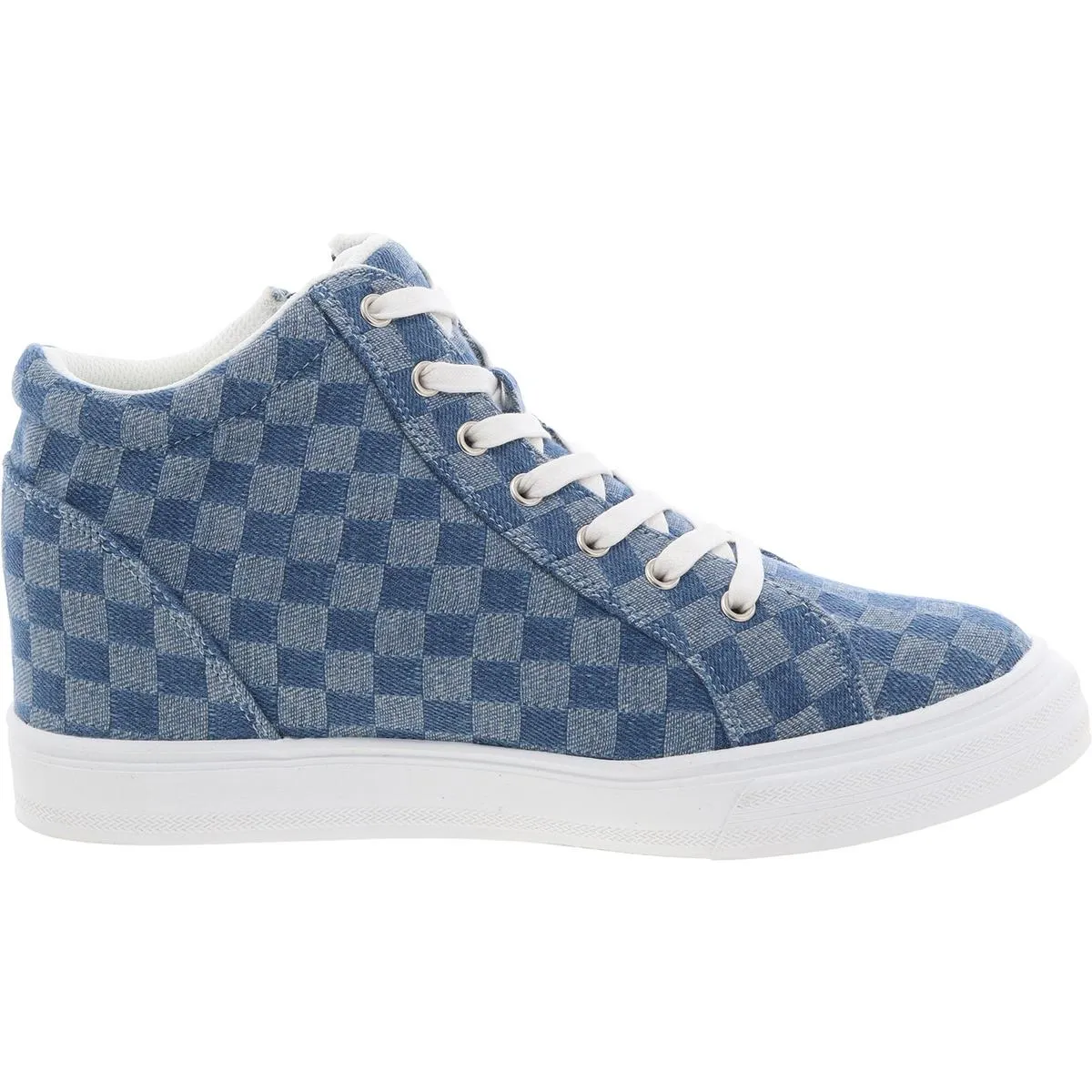 Brynlee Womens Faux Leather Hi Top Casual And Fashion Sneakers