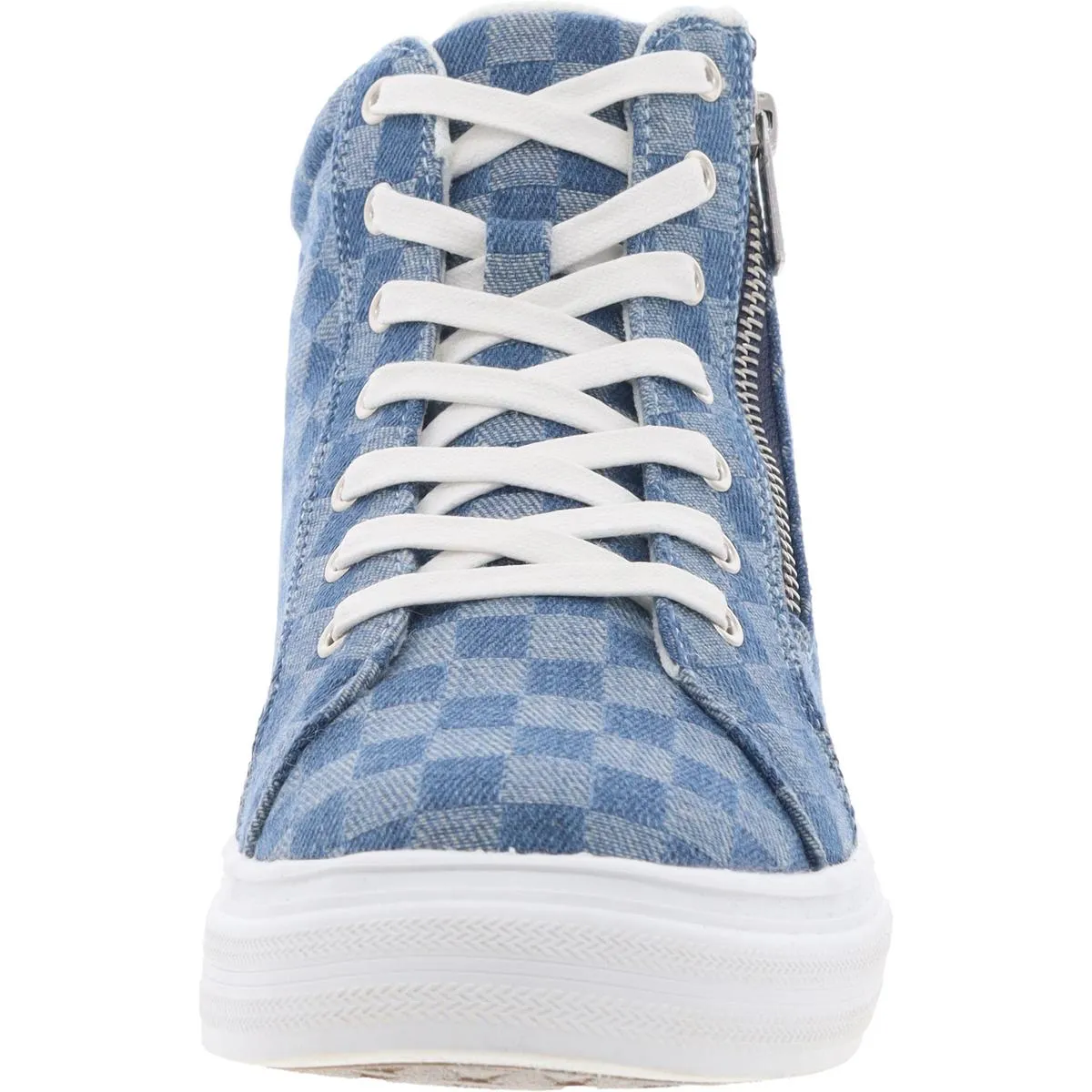 Brynlee Womens Faux Leather Hi Top Casual And Fashion Sneakers