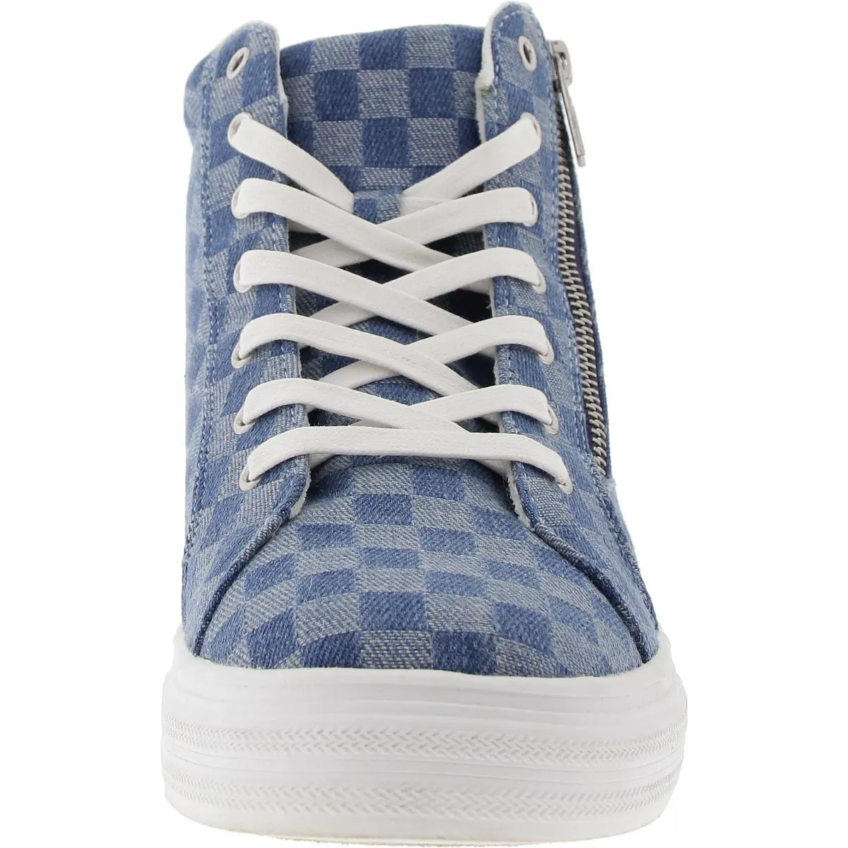 Brynlee Womens Faux Leather Hi Top Casual And Fashion Sneakers