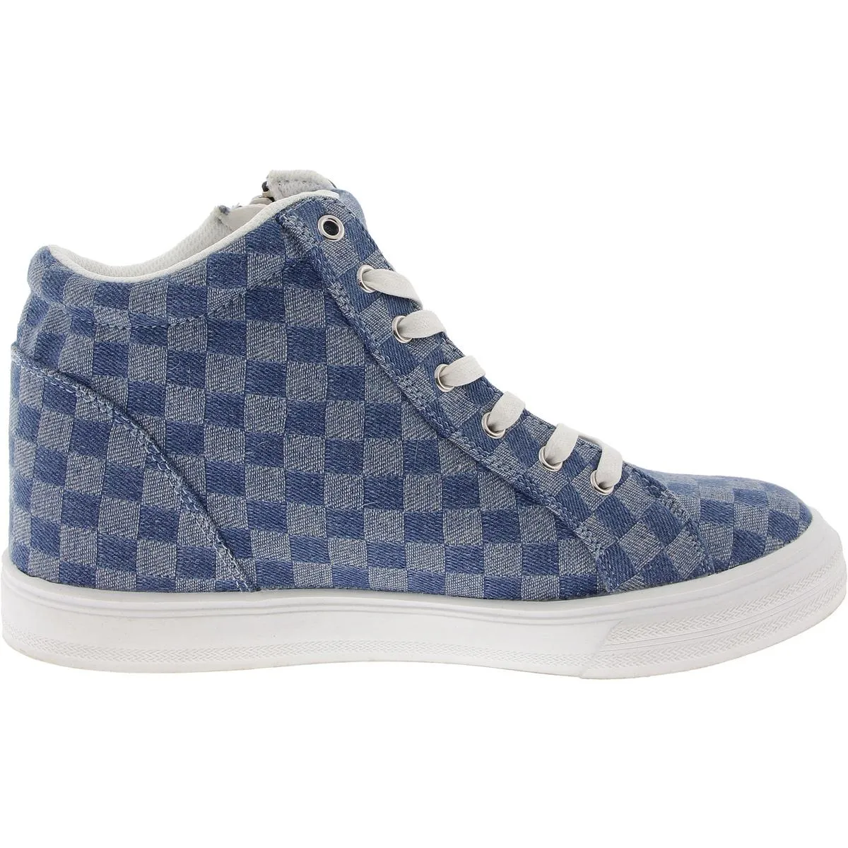 Brynlee Womens Faux Leather Hi Top Casual And Fashion Sneakers