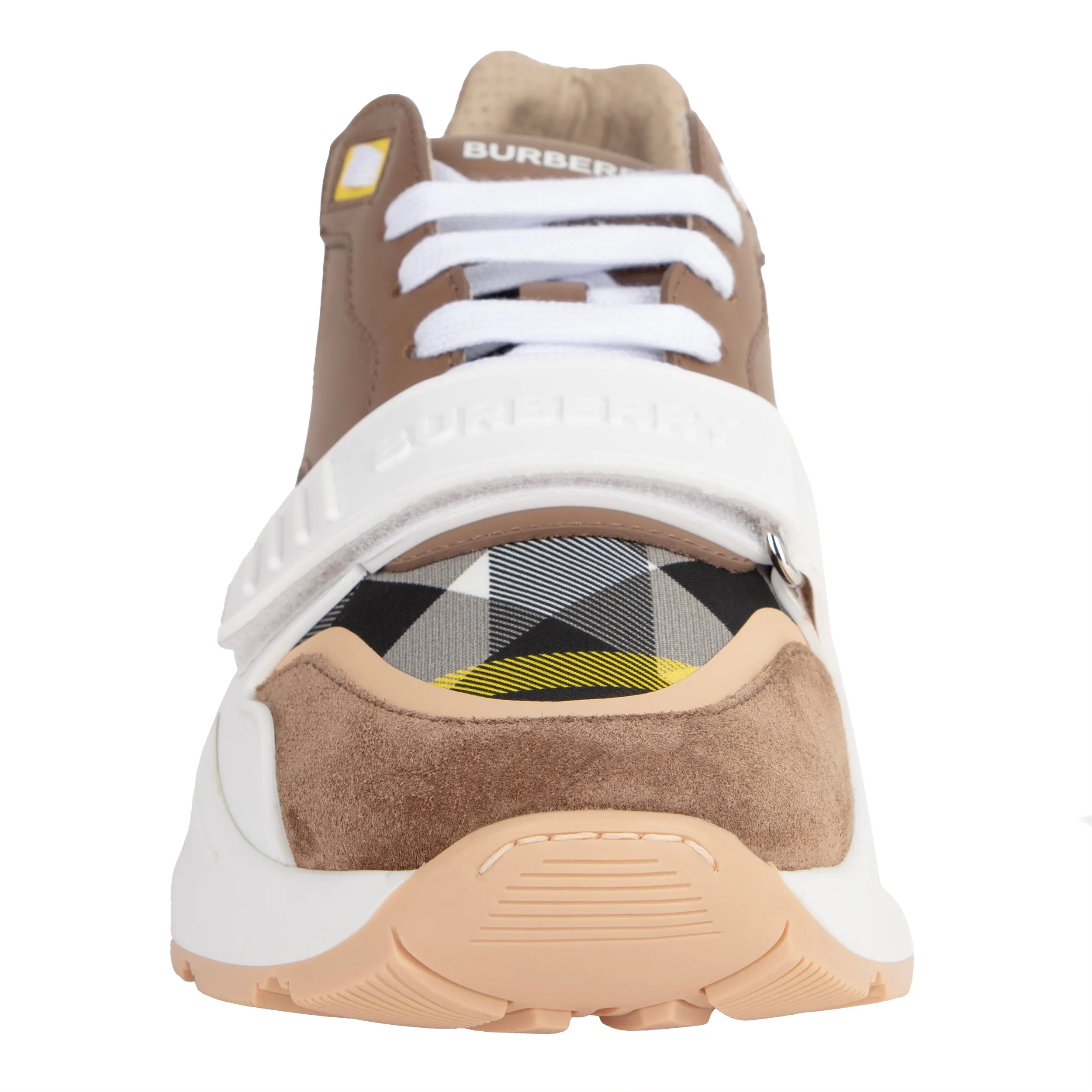 Burberry Wmns Ramsey 'Geometric Check Wheat'