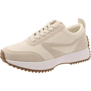 Bynx Womens Mixed Media Lace-Up Casual And Fashion Sneakers