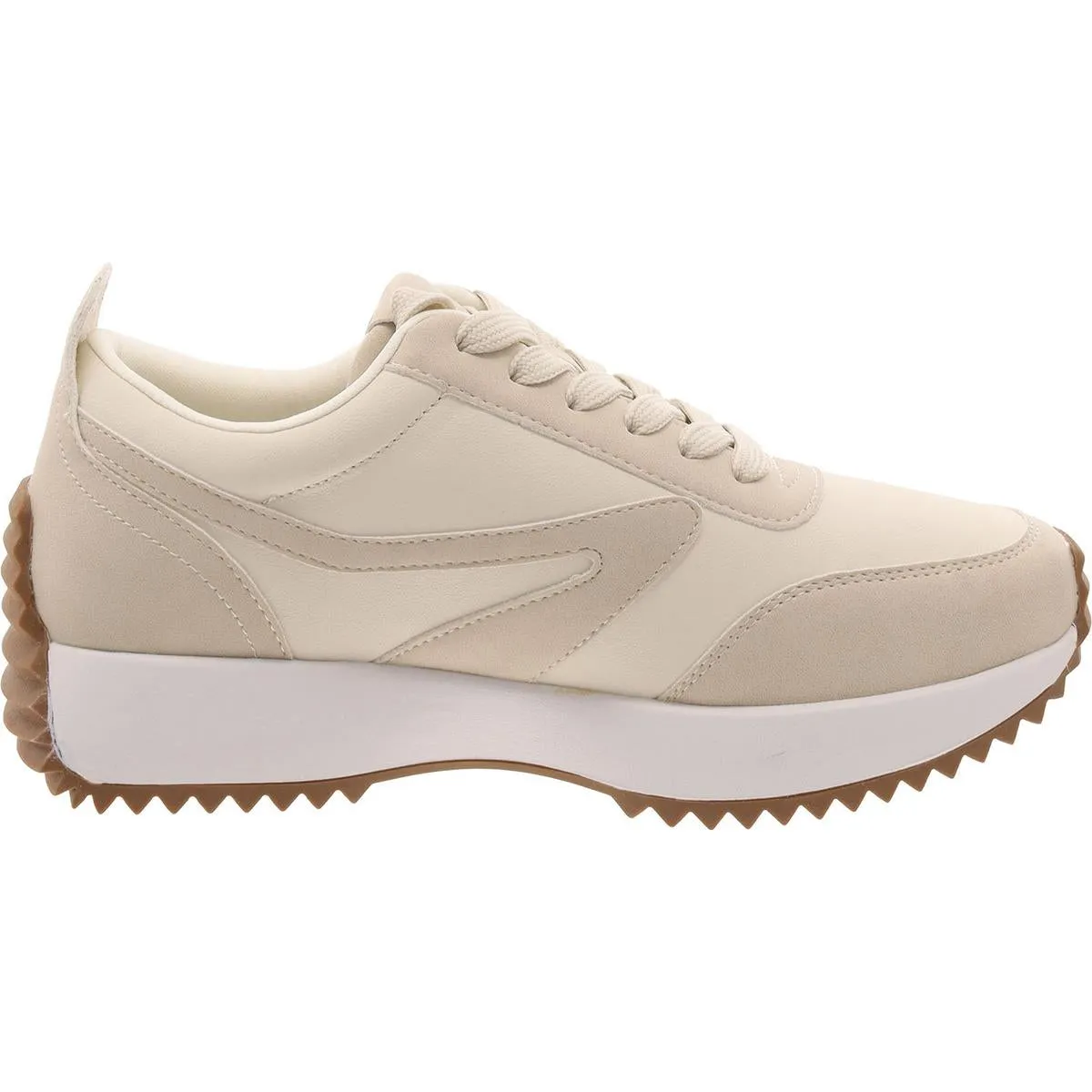 Bynx Womens Mixed Media Lace-Up Casual And Fashion Sneakers