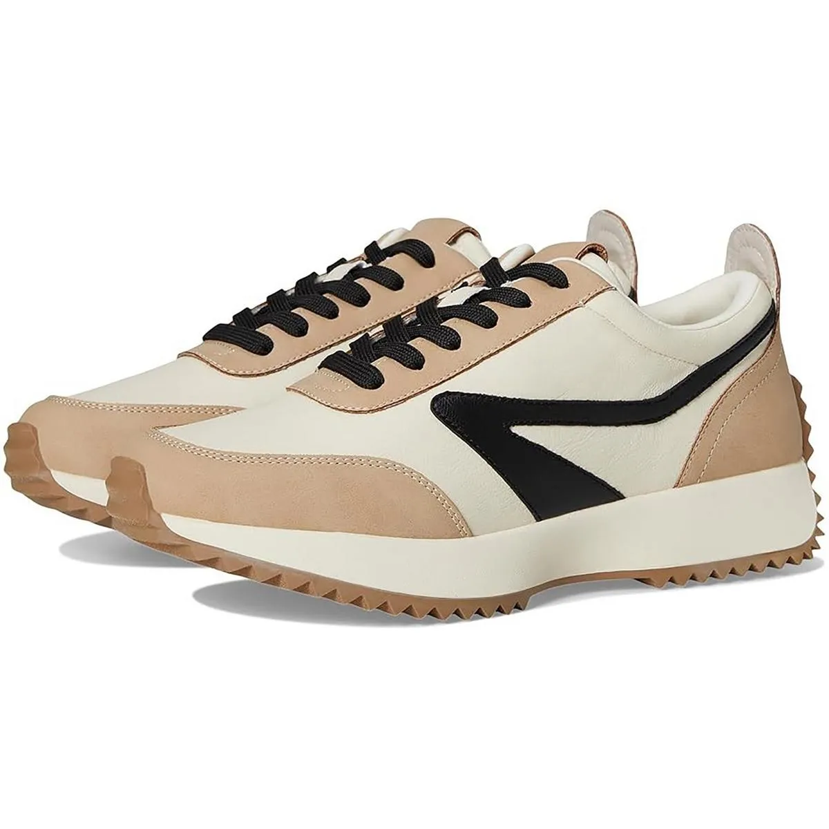Bynx Womens Mixed Media Lace-Up Casual And Fashion Sneakers