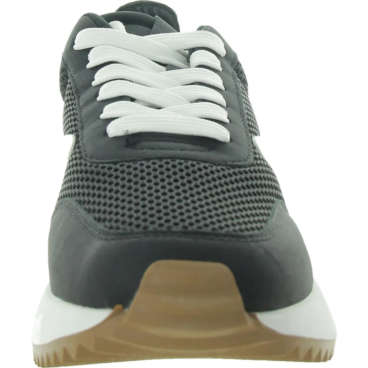 Bynx Womens Mixed Media Lace-Up Casual And Fashion Sneakers
