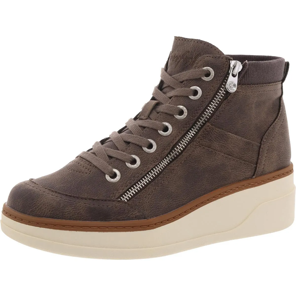 CAMDEN Womens Zipper Man Made Casual And Fashion Sneakers