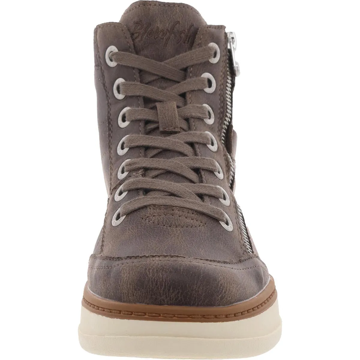 CAMDEN Womens Zipper Man Made Casual And Fashion Sneakers
