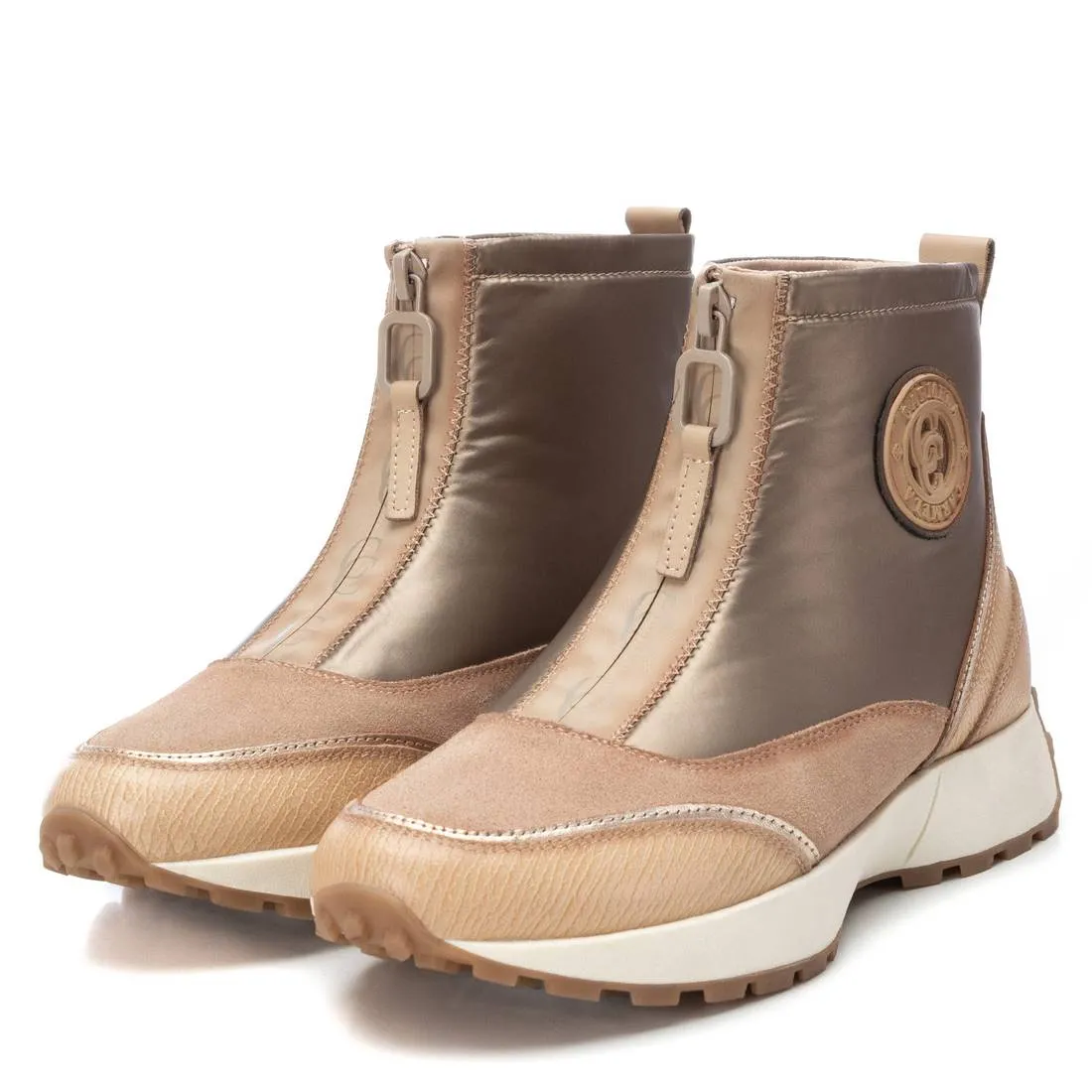 Carmela Leather Collection Women's Sneaker Booties By Xti