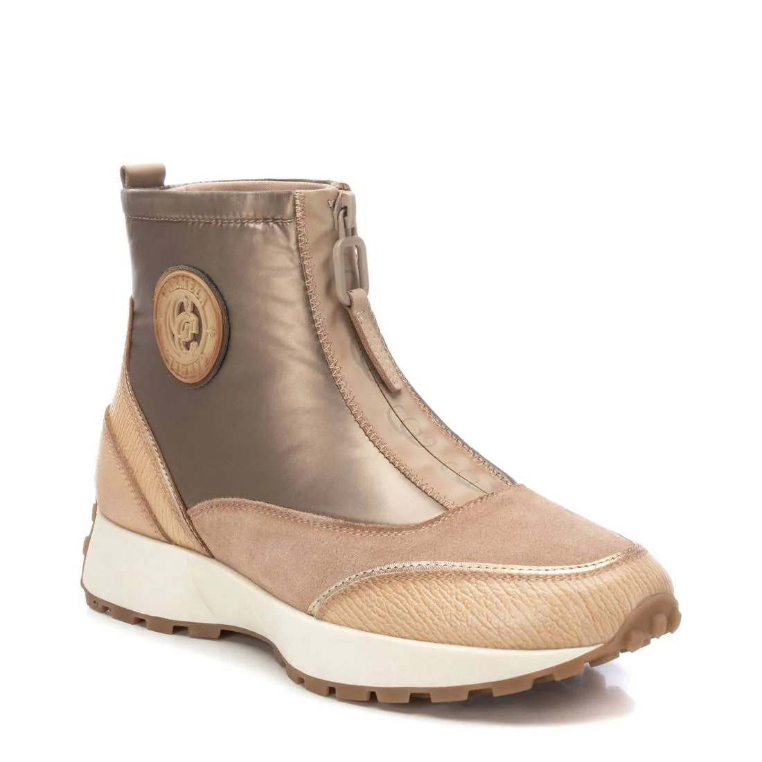 Carmela Leather Collection Women's Sneaker Booties By Xti