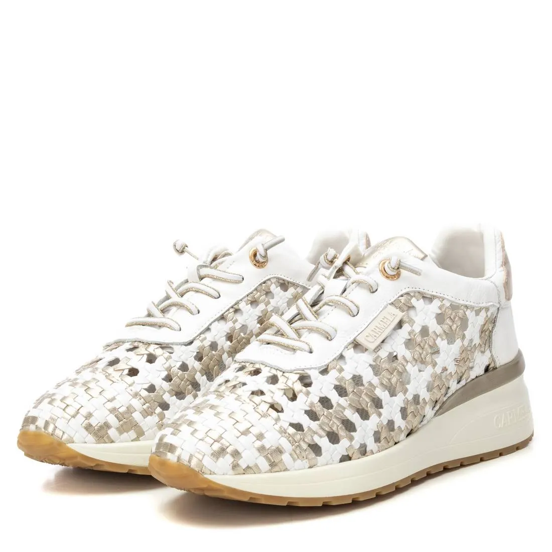 Carmela Leather Women's Braided Sneakers By XTI