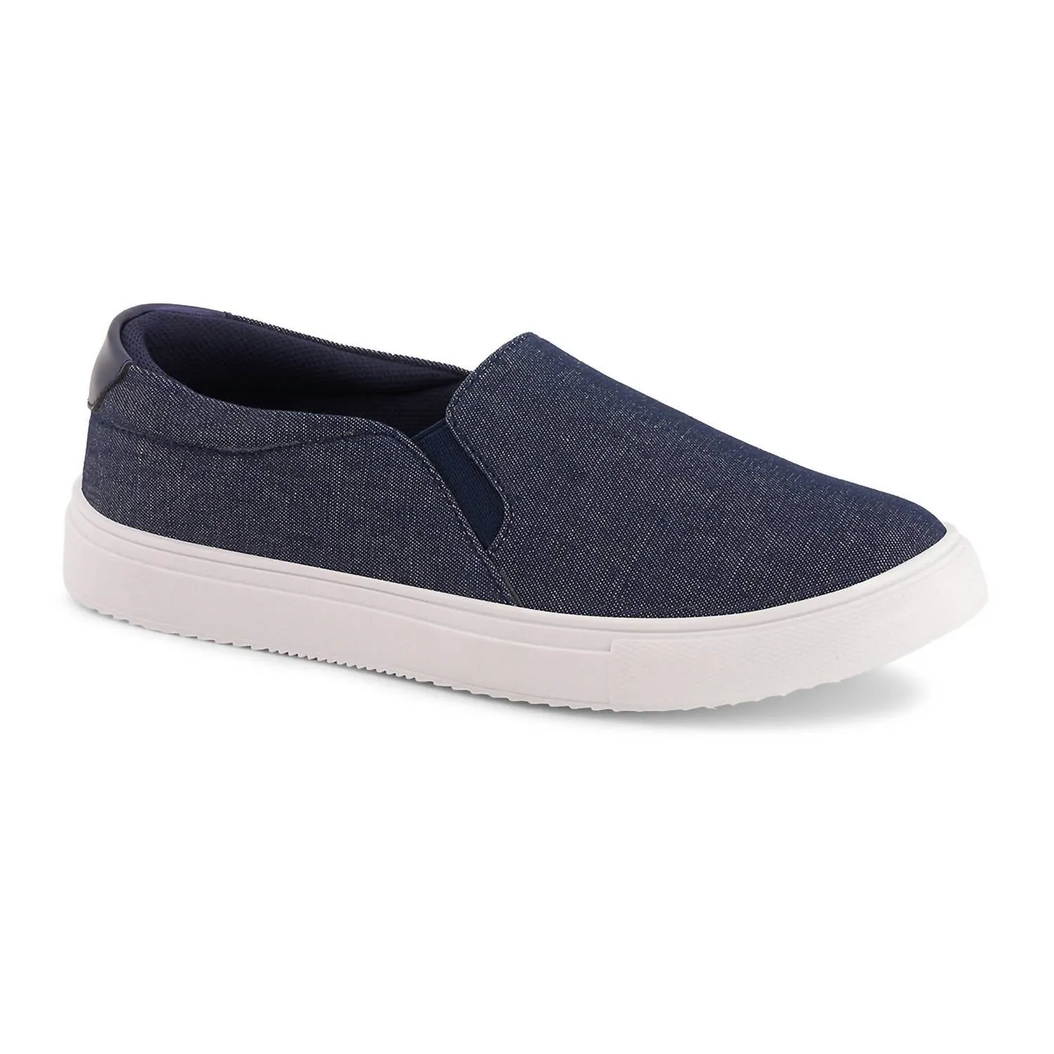 Casual Slip On Canvas Sneakers In Blue