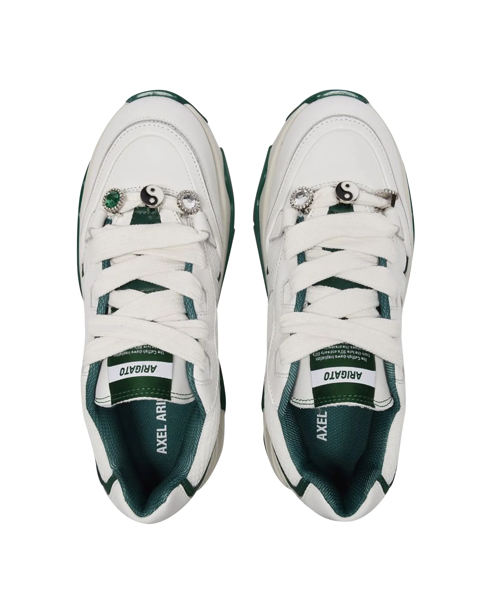 Catfish Sneakers - Axel Arigato -  White/Green Kale - Leather